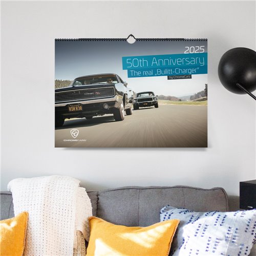 ChromeCars® Wandkalender "The Real Bullitt Charger" 2025 (DIN A2) ChromeCars® Wandkalender "The Real Bullitt Charger" 2025 (DIN A2)