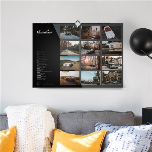 ChromeCars® Wandkalender "Retrospektiv" 2025 (DIN A2)