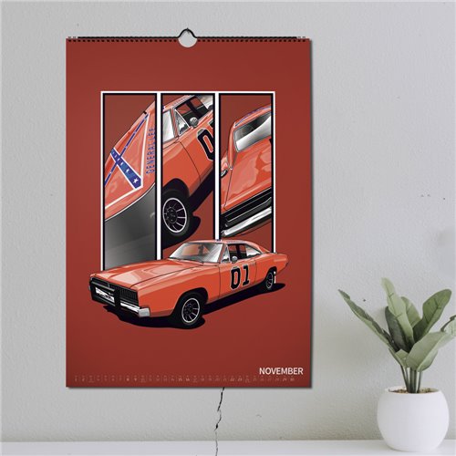 copy of ChromeCars® Wandkalender - MOVIE STARS 2024 (DIN A2)