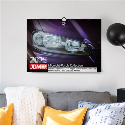 ChromeCars® Wandkalender - JDM Midnight-Purple Collection 2025 (DIN A2)