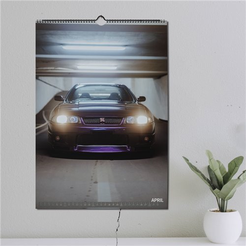 ChromeCars® Wandkalender - Nissan Skyline R33 GT-R V-spec MNPI - 2025 (DIN A2)