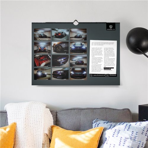 ChromeCars® Wandkalender - Nissan Skyline R34 GT-R V-spec MNPII - 2025 (DIN A2)