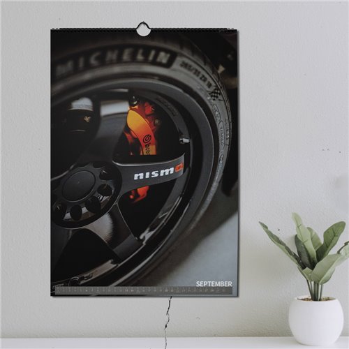 ChromeCars® Wandkalender - Nissan Skyline R34 GT-R V-spec CRS MNPIII - 2025 (DIN A2)